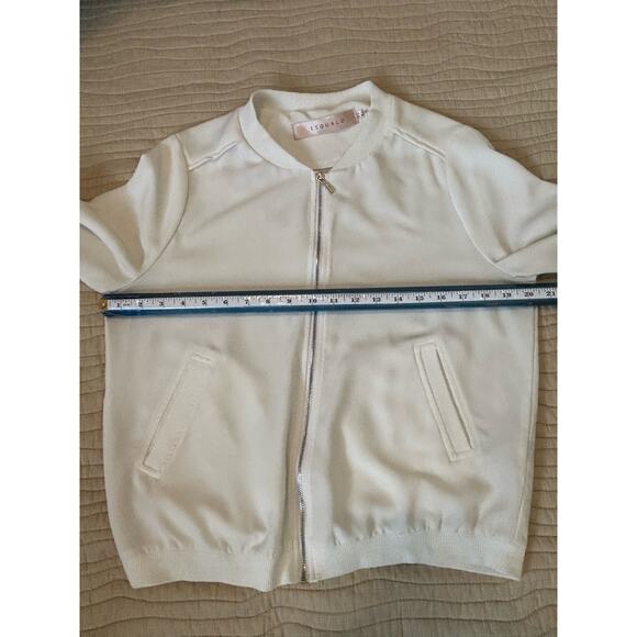 Esqualo Embroidered Cream Lightweight Jacket Women’s Sz 8 - Picture 6 of 10